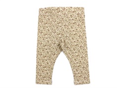 Wheat eggshell flowers leggings